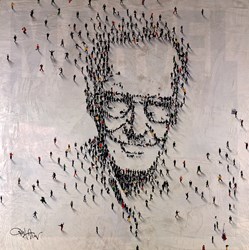 Marvelous Stan Lee by Craig Alan - Mixed Media on Board sized 36x36 inches. Available from Whitewall Galleries
