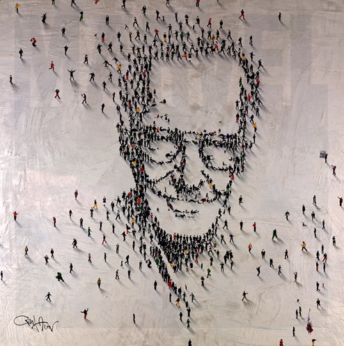 Marvelous Stan Lee by Craig Alan - Mixed Media on Board